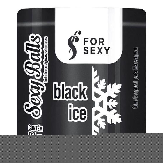 Imagem de Bolinhas sexy balls beijáveis black ice com 3 unidades for sexy - NoBrand