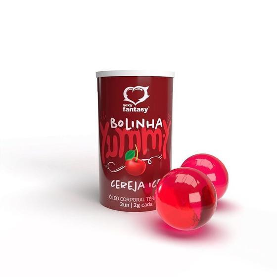 Imagem de Bolinha Yummy Cereja Ice - Cápsulas Gelatinosas Beijáveis