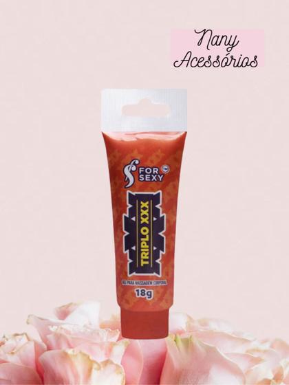 Imagem de Triplo Xxx Gel Vibra Esquenta Esfria Unissex 18G For Sexy