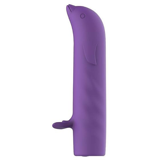 Vibrador Golfinho de Ponto G Recarregável Tina com 12 Modos de Vibração Roxo - Sexy Import