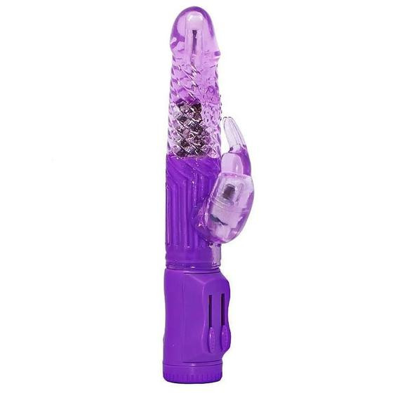 Imagem de Vibrador Feminino Estimulador de Clitóris Duplo Massageador Rotativo 