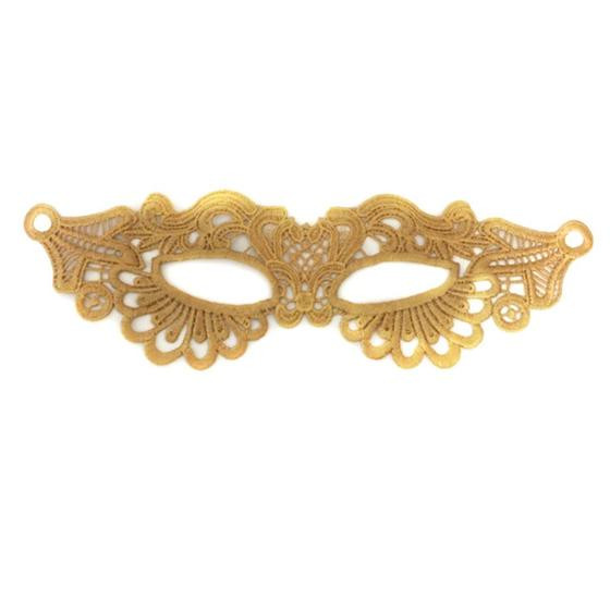 Imagem de Máscara de cosplay Gold Lady Sexy Lace Half Face Halloween