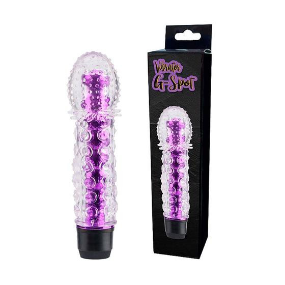 Imagem de Vibrador Feminino Massageador Ponto G Clitoriano Personal com Capa Peniana
