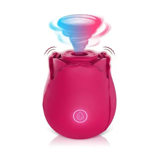 Imagem de Vibrador Feminino Flor Estimulador Rosa Clitóris 10 Vibrações