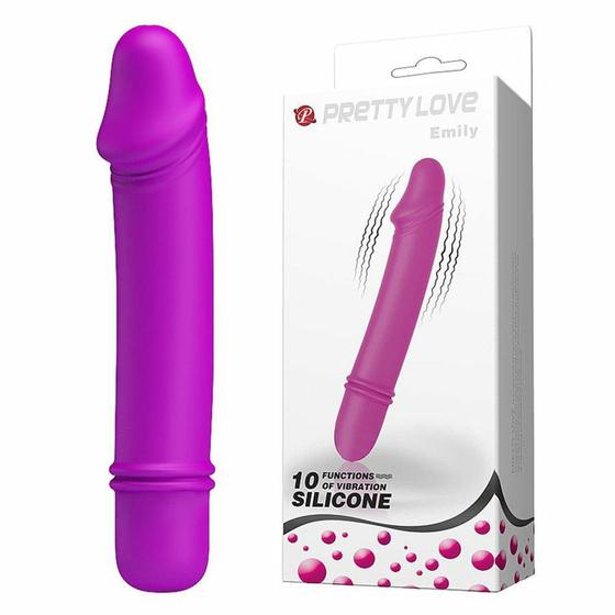 Vibrador em formato de pênis em silicone com 10 modos vibração sexy import
