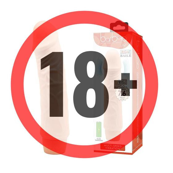 Imagem de Vibrador Dildo Prótese 19,5cm Silicone Ponto G Texturizado Multivelocidade Baile Barbara