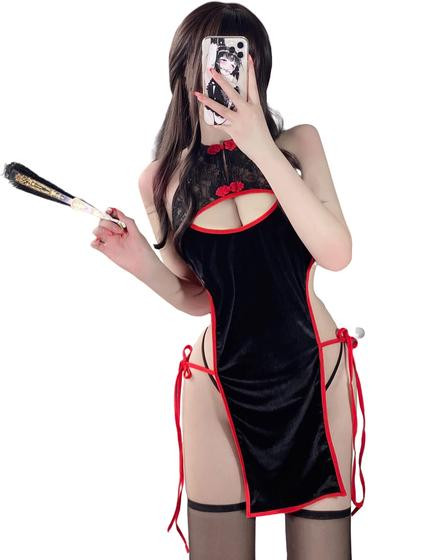 Imagem de Vestido Cheongsam SINROYEE Sexy Cosplay Lingerie para mulheres