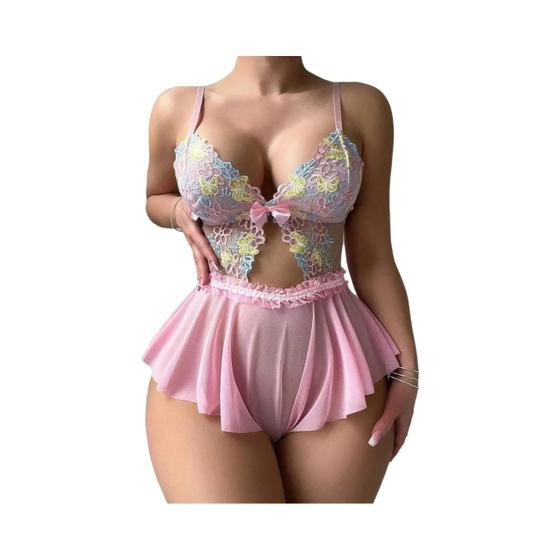Imagem de Conjunto De Lingerie Sexy Feminina Com Sutiã De Renda, Roupa Íntima Sem Costura, Fantasia Exótica