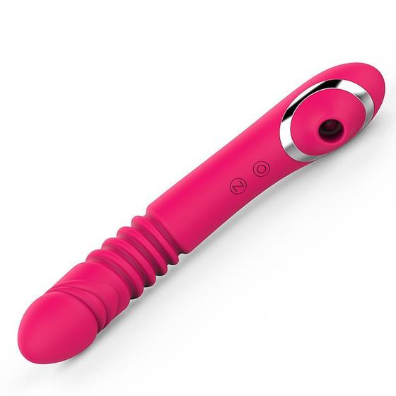 Imagem de Vibrador íntimo Massagem Corporal Sex Shop Intensa Vibração Sugador Brinquedo Sexy Feminino
