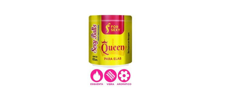 Imagem de Queen Sexy Ball Bolinha Feminina 03 Unidades For Sexy