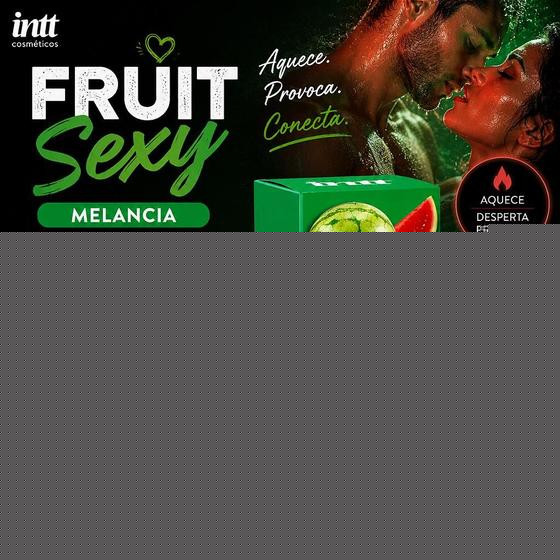 Gel Beijável para Oral Esquenta Fruit Sexy Melância 40ml - Intt Cosméticos - Intt Cosmeticos