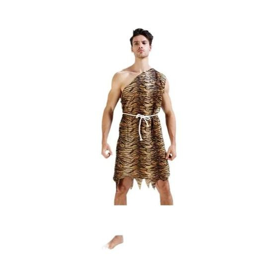 Fantasia Sexy De Homem Leopardo Caveman Croods Flintstones Para Halloween E Carnaval - NONE