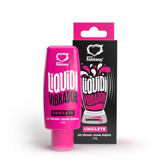 Imagem de Gel Excitante Vibrador Líquido Liquidi Chiclete 15ml
