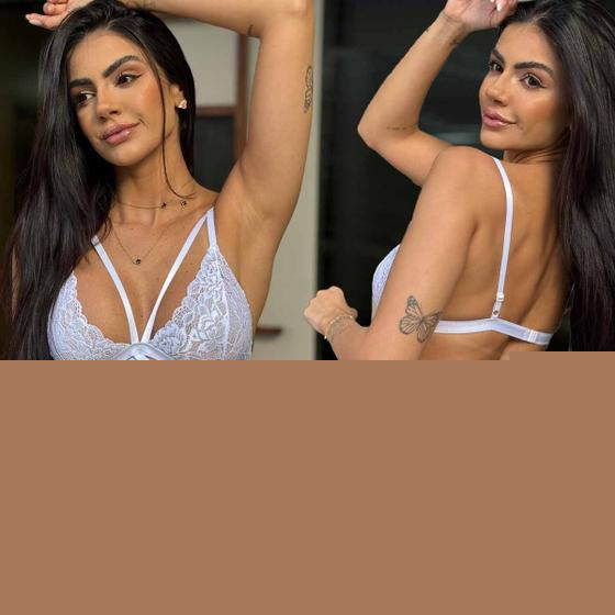 Imagem de Lingerie Sexy Sem Bojo Renda Tiras Fio Dental Sensual