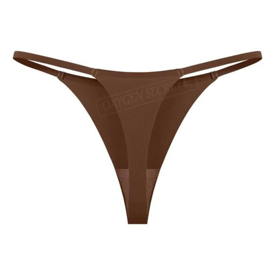 Imagem de Calcinha Feminina Fio Dental Sexy Lady Sem costura Marrom