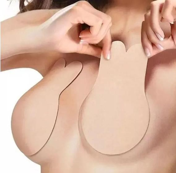 Imagem de  Par Sutiã Adesivo Magico Invisível Levanta Seio Push Up "G"