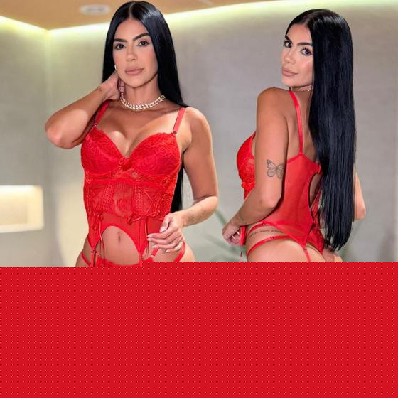 Imagem de Conjunto Corset Com Meias Completo Lingerie Feminina Com Bojo Calcinha Fio Dental