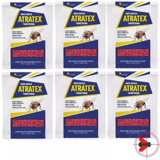 Imagem de 6 Atratex T Isca Com Atrativo Sexual Para Moscas Sachê 25g