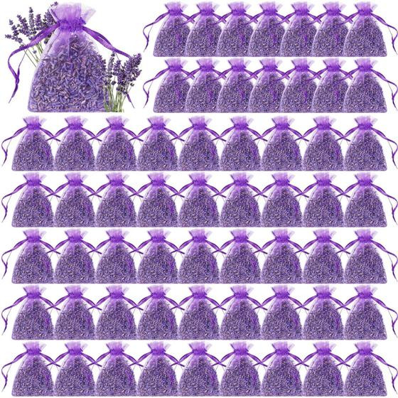 Saquetas Reginary Lavender, sachê de flores secas, pacote com 60