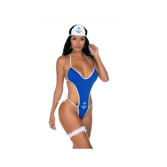 Fantasia Adulto De Marinheira Azul - PIMENTA SEXY
