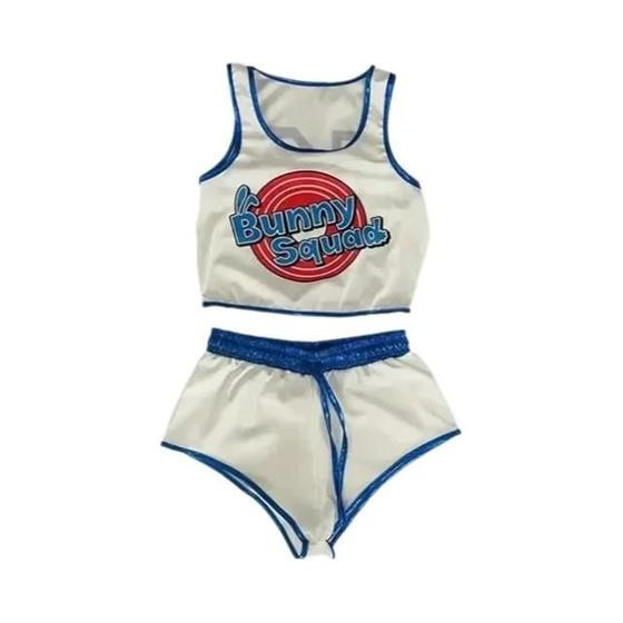 Fantasia Sexy De Halloween Para Mulheres, Traje De Cosplay Da Lola Bunny, Camiseta De Basquete, - NONE
