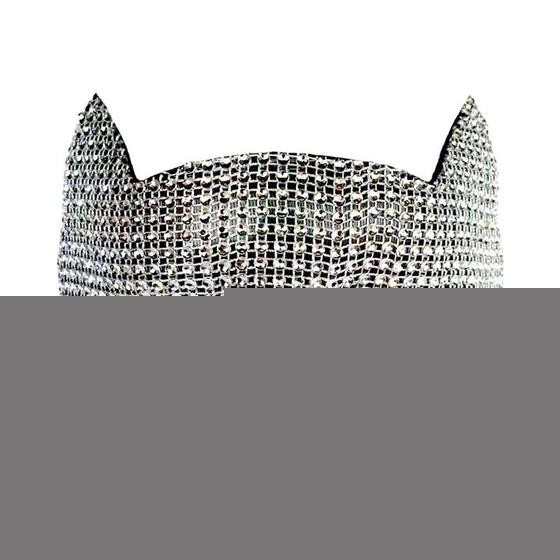 Máscaras De Orelha De Gato Brilhantes Com Luvas Longas Para Mulheres, Acessórios De Fantasia Sexy - NONE
