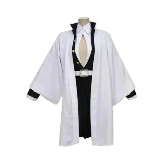 Fantasia de Cosplay Kanroji Mitsuri do Anime, Roupa Sexy para Mulheres no Halloween - NONE
