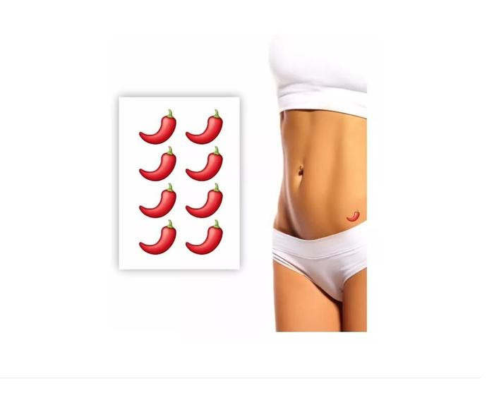 Tatuagem temporária quente hot pimenta pimentinha sexy - 3i
