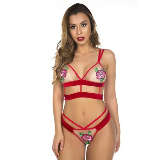 Conjunto Mistérios - Tamanho Único 4 Cores Pimenta Sexy