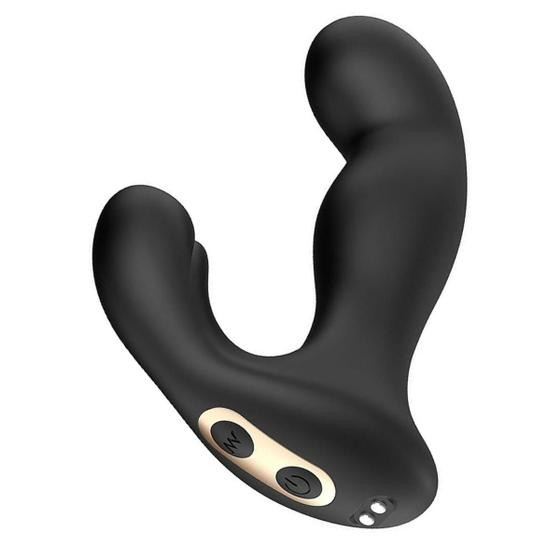 Plug Anal Massageador Próstata com Dedilhar Genevieve 9 Intensidades 13,5cm x 3,5cm Recarregável Flexível em Silicone - SEXY IMPORT