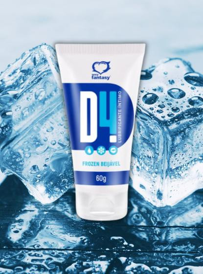 Lubrificante D4 Frozen Sexy Fantasy Lubrificação intensa com sensação refrescante de menta