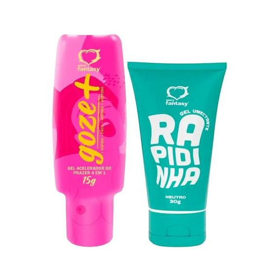Kit Gel Excitante Feminino Corporal Térmico Estimulante e Lubrificante ìntimo Neutro - Sexy Fantasy