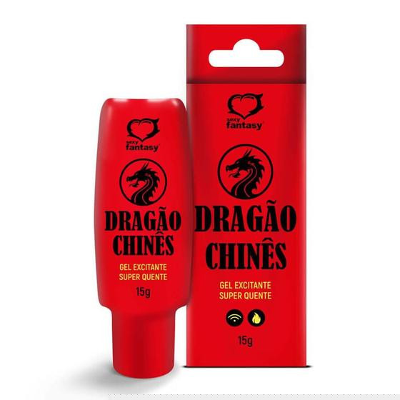 Gel Excitante Super Quente Unissex Dragão Chinês Sexy Fantasy 15g