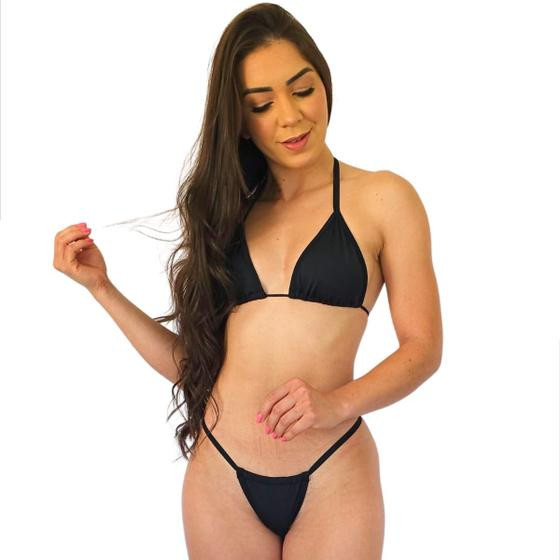 Biquíni fio dental feminino forrado cortininha cavado marquinha bronze moda praia sexy proteção uv50+ - Sea Breeze Oficial