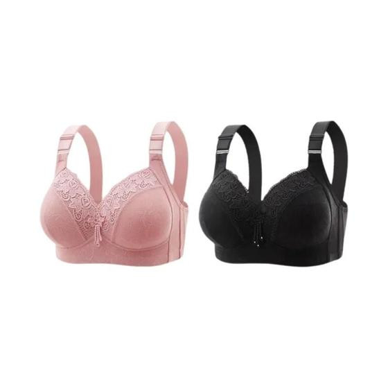 Bralette de Renda Plus Size - Decote V Profundo - Lingerie Sexy