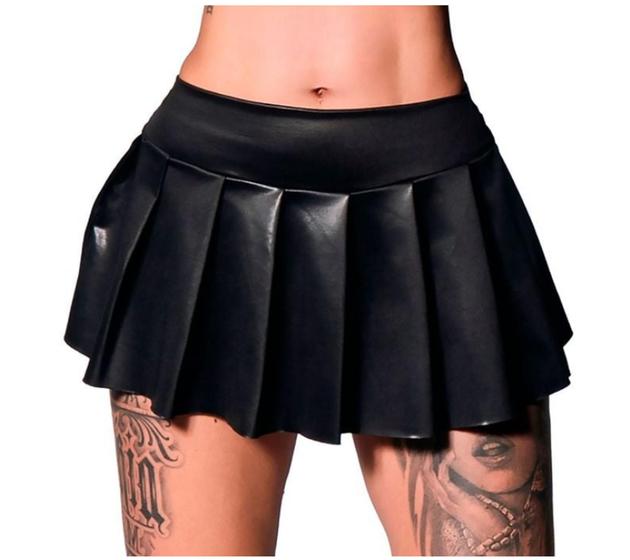 Mini Saia Feminina Plissada Blair Dominatrixxx