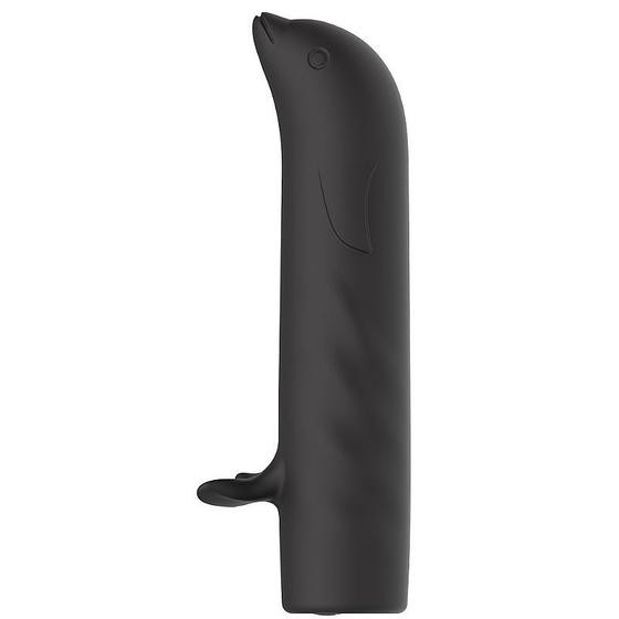 Imagem de Vibrador Golfinho de Ponto G Recarregável Tina com 12 Modos de Vibração Preto