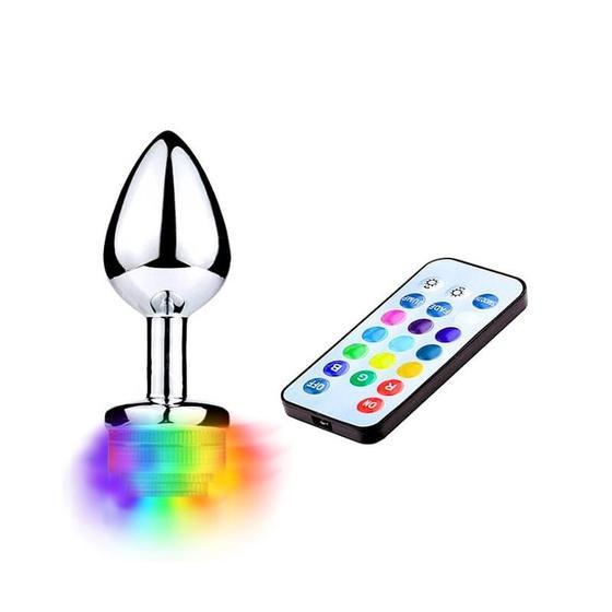 Plug Anal com Led Tamanho Médio 13 Cores - SI