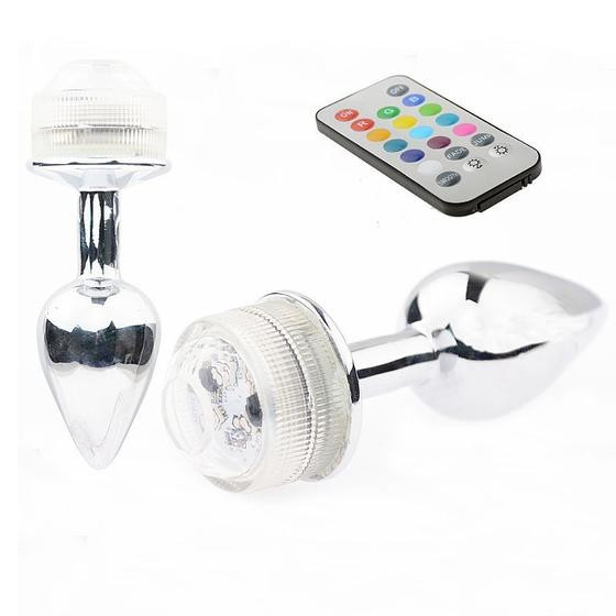 Plug Anal com Led Tamanho Pequeno 13 Cores - Sexy Import