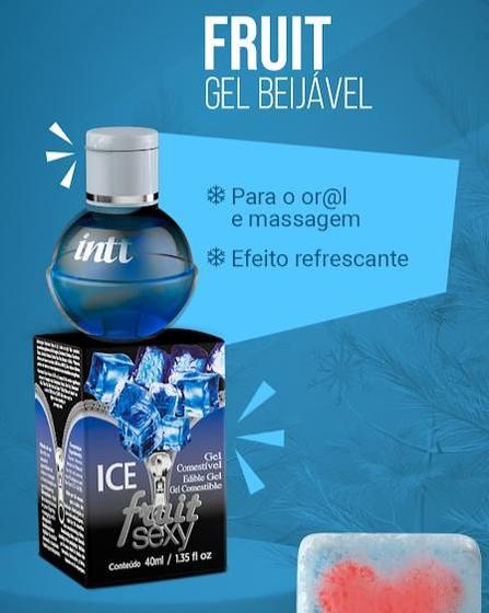 Imagem de GEL BEIJÁVEL PARA ORAL ESQUENTA FRUIT SEXY ICE MENTA 40ML - Intt Cosméticos