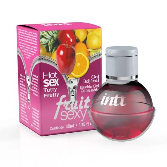 Gel beijável para oral esquenta fruit sexy tutti frutti 40ml intt cosméticos - Intt Cosmeticos