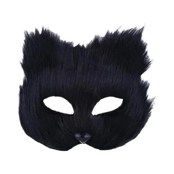 Imagem de Máscara De Raposa Sexy Para Halloween, Máscara De Cabelo De Gato Em Desenho Animado, Acessórios De
