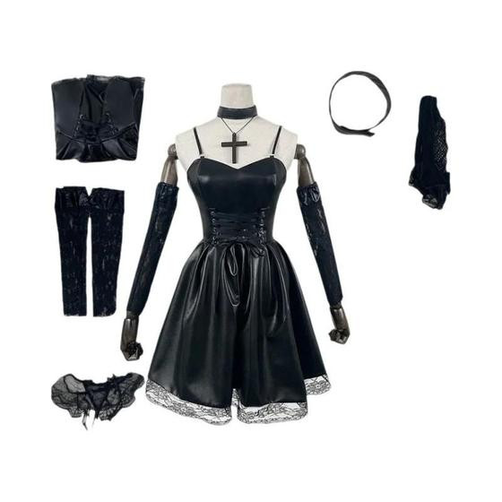 Imagem de Cosplay Misa Amane Death Note - Traje Sexy com Vestido, Colete, Meias e Peruca