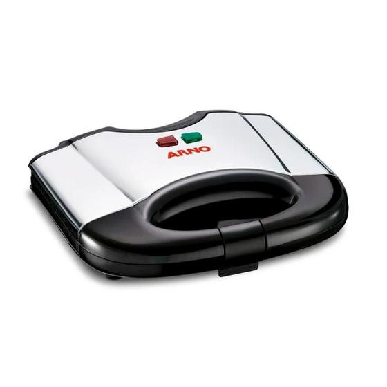 Sanduicheira Grill Inox Compacta Antiaderente SACS - Arno