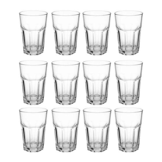 Imagem de Copo de vidro 350ml Vitaminas sucos ou smoothies 12 Unidades