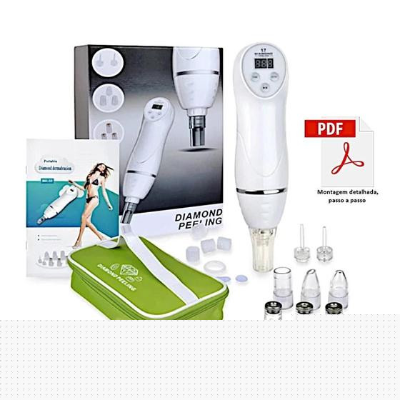 Imagem de Removedor de Cravos e Espinhas Elétrico Peeling Profissional Sucção Limpeza de Pele e Clareamento