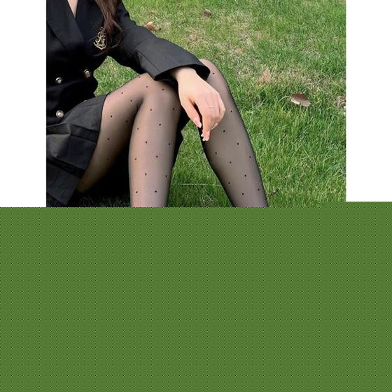 Imagem de Meia Calça Sexy Trabalhada Preto Bolinhas Adulto Menina Feminino