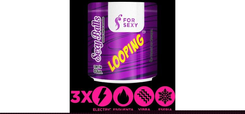 Looping Sexy Ball Bolinha Excitante 03 Unidades For Sexy