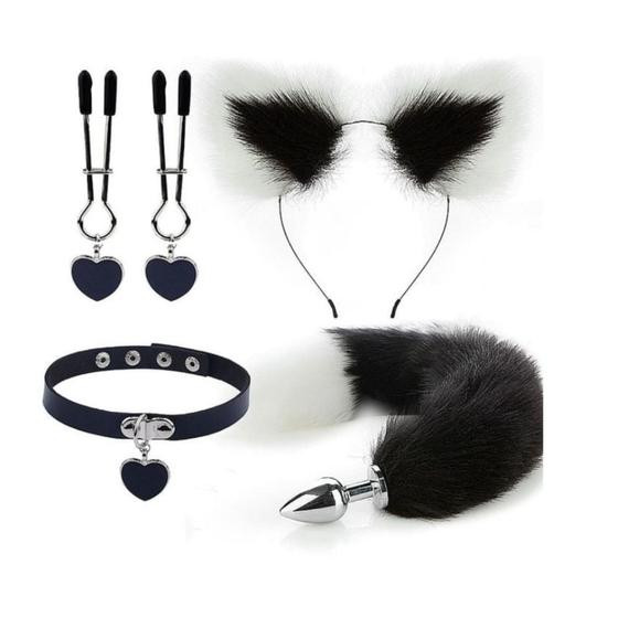 Imagem de Kit Raposa Tiara Gargantilha Sexy Import