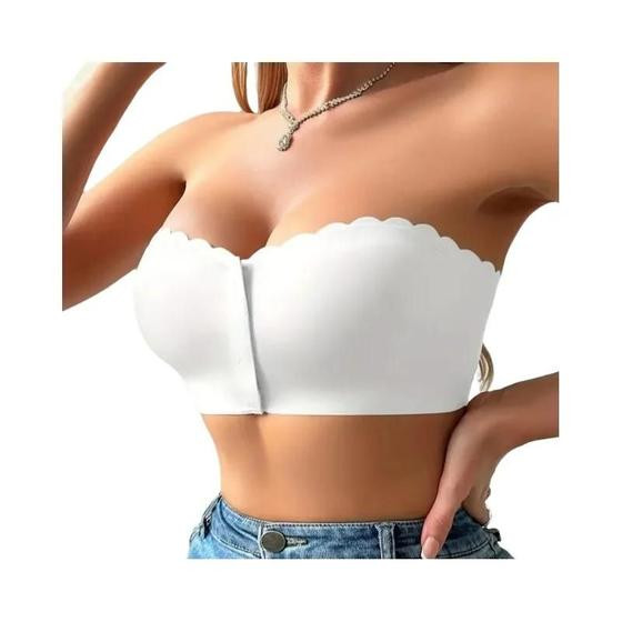 Sutiã Push-up Sem Alças, Sexy E Confortável, Com Fechamento Frontal Sem Costura, Lingerie Feminina - NONE